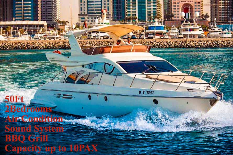 Yacht Charter 50Ft - Luxuria Tours & Events